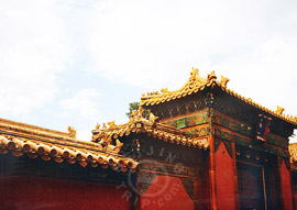 Beijing Forbidden City - Unique gate of Palace of Tranquil Longevity